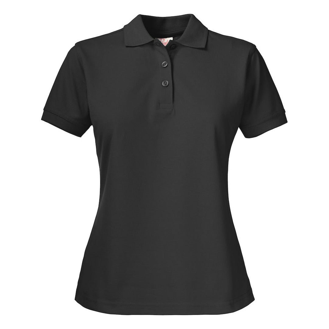 House of Uniforms The Surf Pro RSX Polo | Ladies | Short Sleeve James Harvest Black