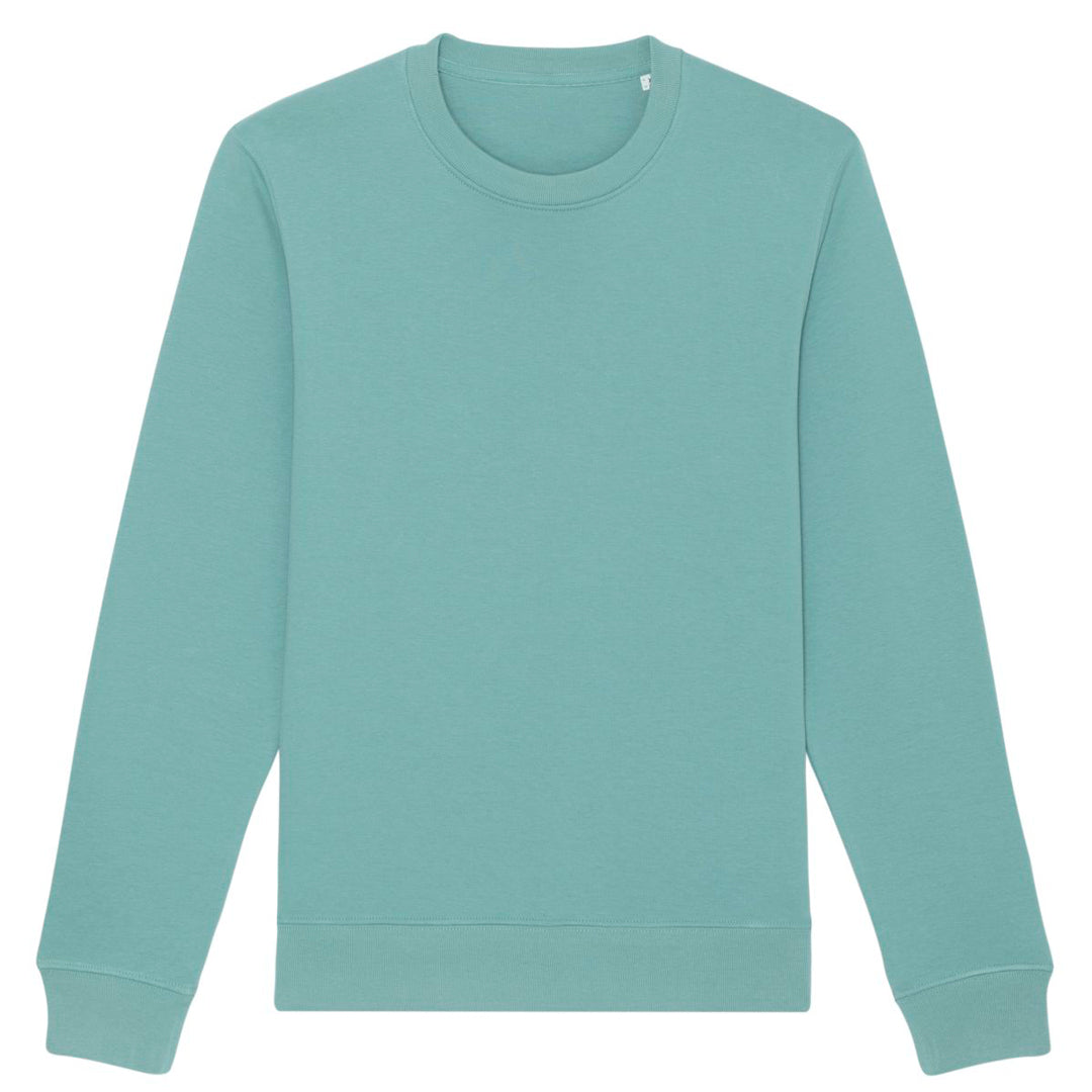 House of Uniforms The Changer Crew Neck Jumper | Unisex Stanley Stella Teal Monstera