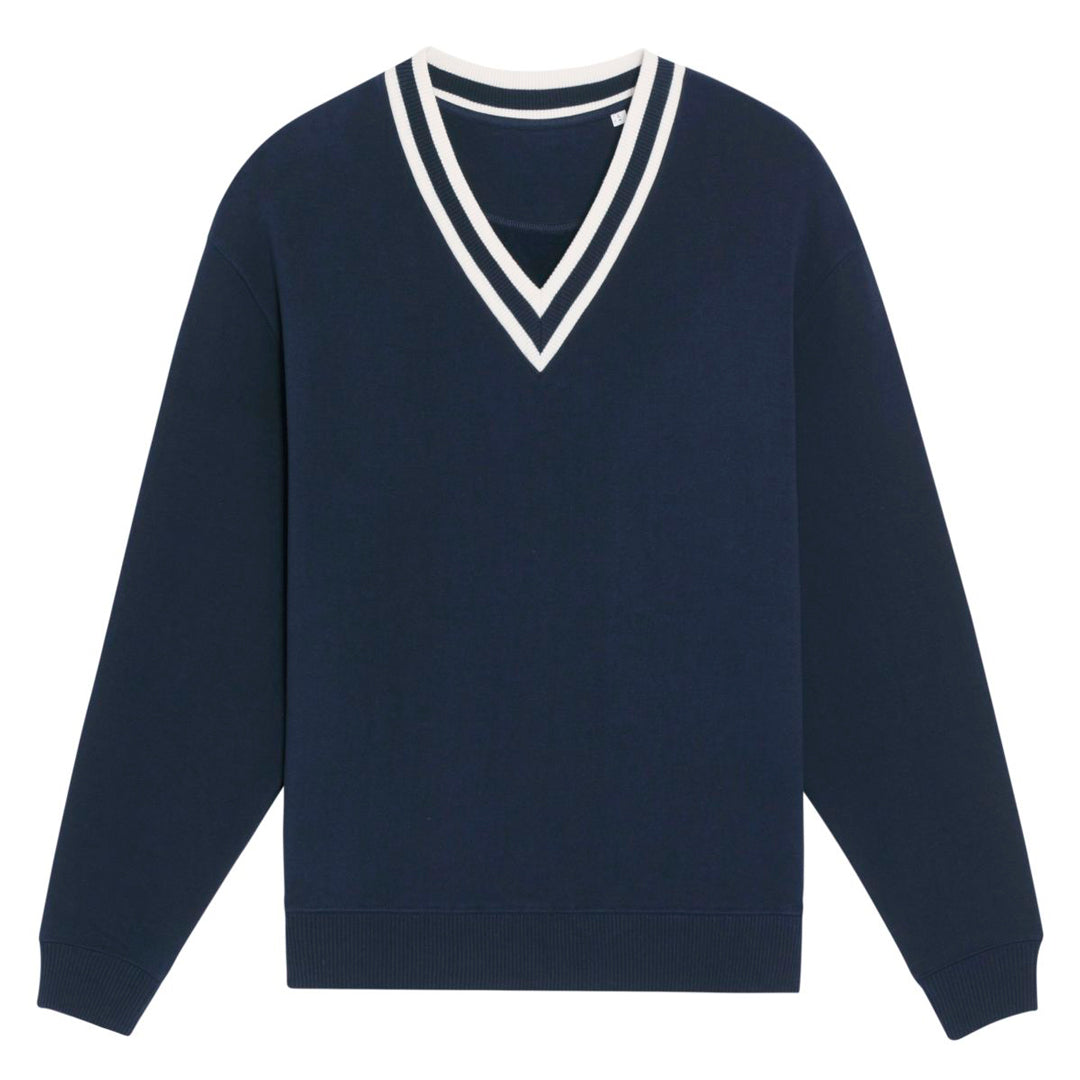 House of Uniforms The Sloaner V Neck Jumper | Unisex Stanley Stella Navy