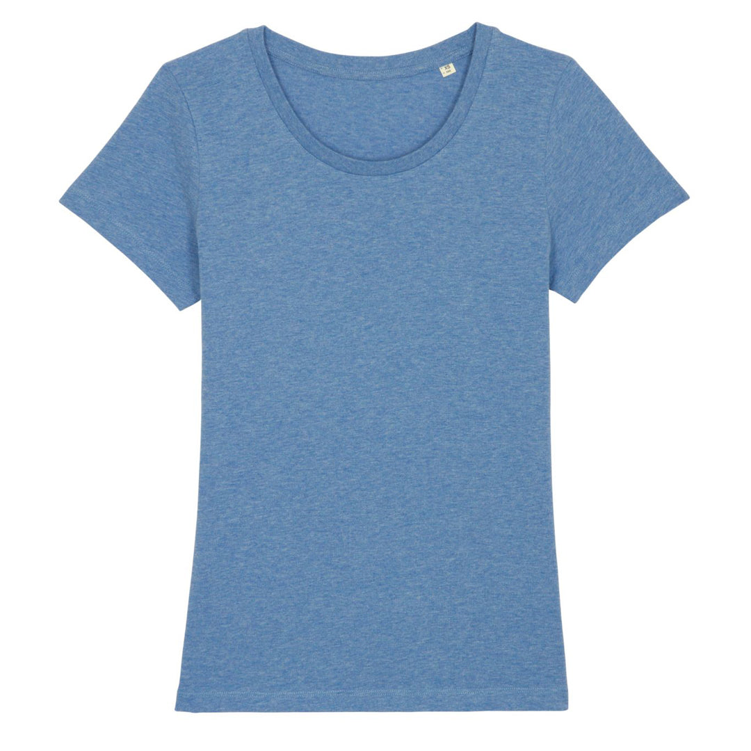 House of Uniforms The Stella Expresser Tee | Crew Neck | Ladies Stanley Stella Mid Heather Blue
