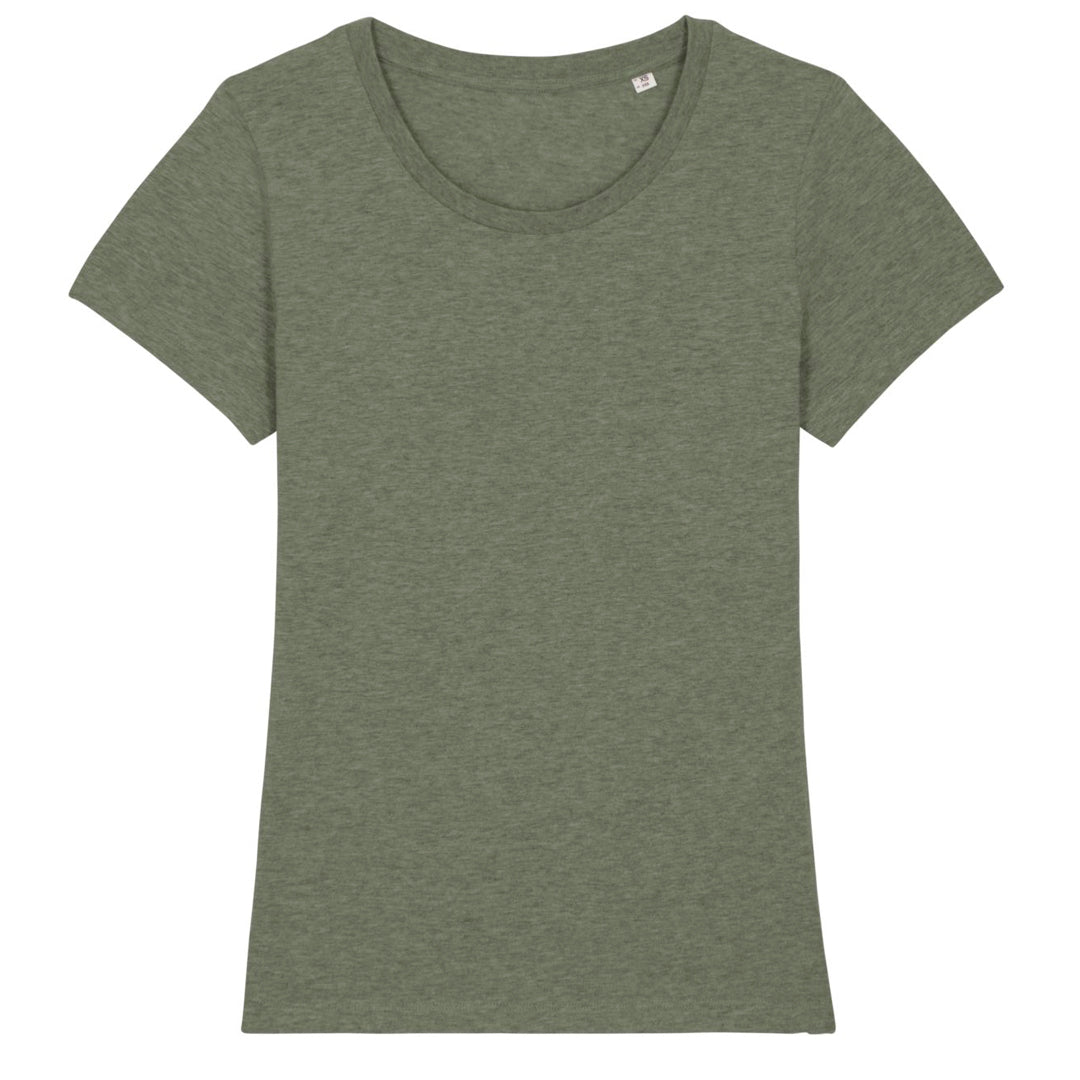 House of Uniforms The Stella Expresser Tee | Crew Neck | Ladies Stanley Stella Mid Heather Khaki