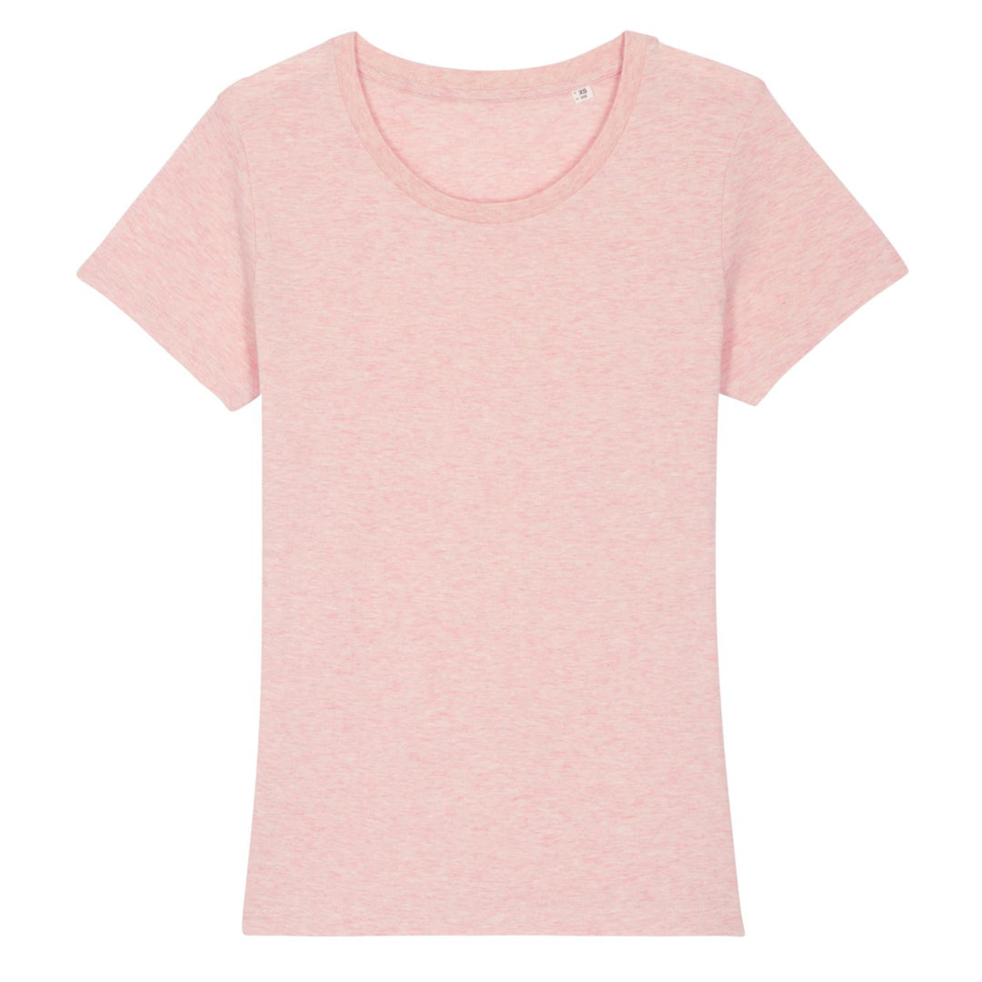 House of Uniforms The Stella Expresser Tee | Crew Neck | Ladies Stanley Stella Cream Heather Pink