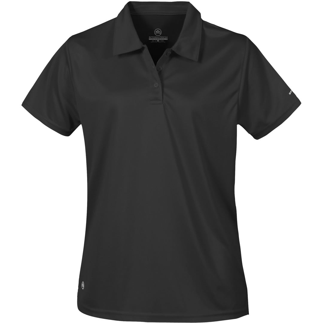 House of Uniforms The Apollo H2X Polo | Ladies Stormtech Black