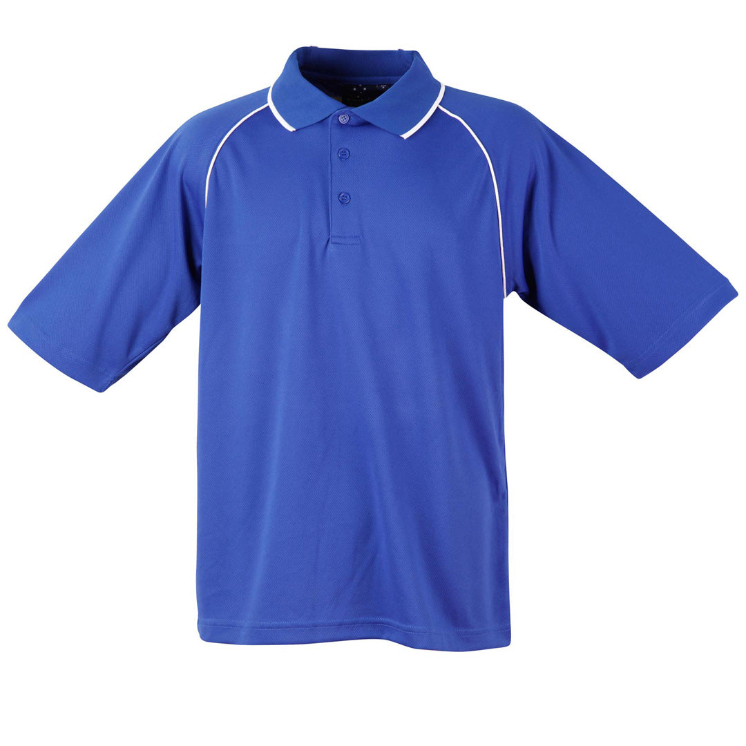 House of Uniforms The Champion Polo | Mens | Short Sleeve | Plus Winning Spirit Royal/White