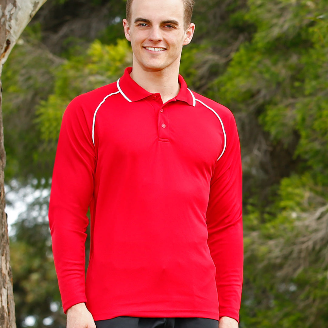 House of Uniforms The Champion Polo | Mens | Long Sleeve Winning Spirit 