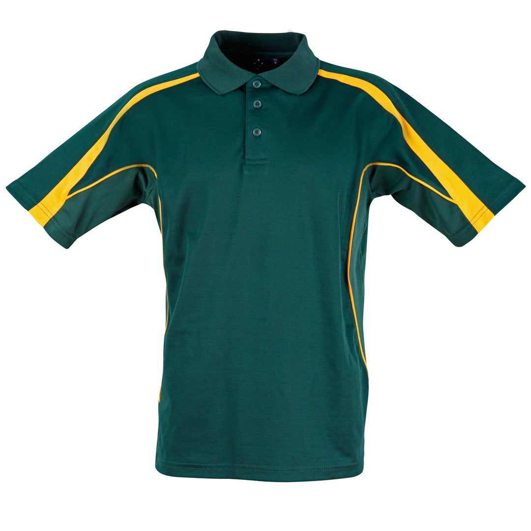 House of Uniforms The Legend Polo | Mens | Short Sleeve Winning Spirit Bottle/Gold