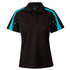 House of Uniforms The Legend Polo | Ladies | Short Sleeve | Plus Winning Spirit Black/Aqua