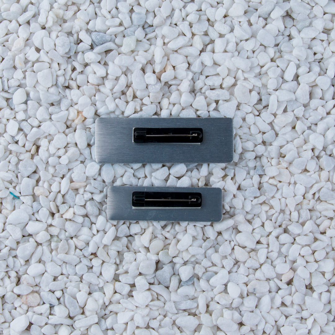 House of Uniforms The Domed Name Badge | Pin or Magnet Fitting House of Uniforms 64mm x 19mm pin fitting