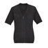 House of Uniforms The Zip Front Cardigan | Short Sleeve | Ladies Biz Care Charcoal