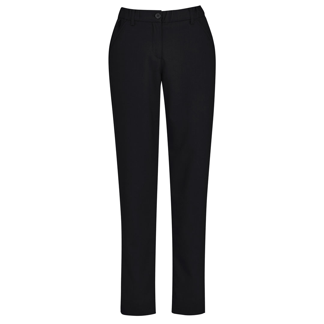 House of Uniforms The Comfort Waist Slim Leg Pant | Ladies Biz Care Black