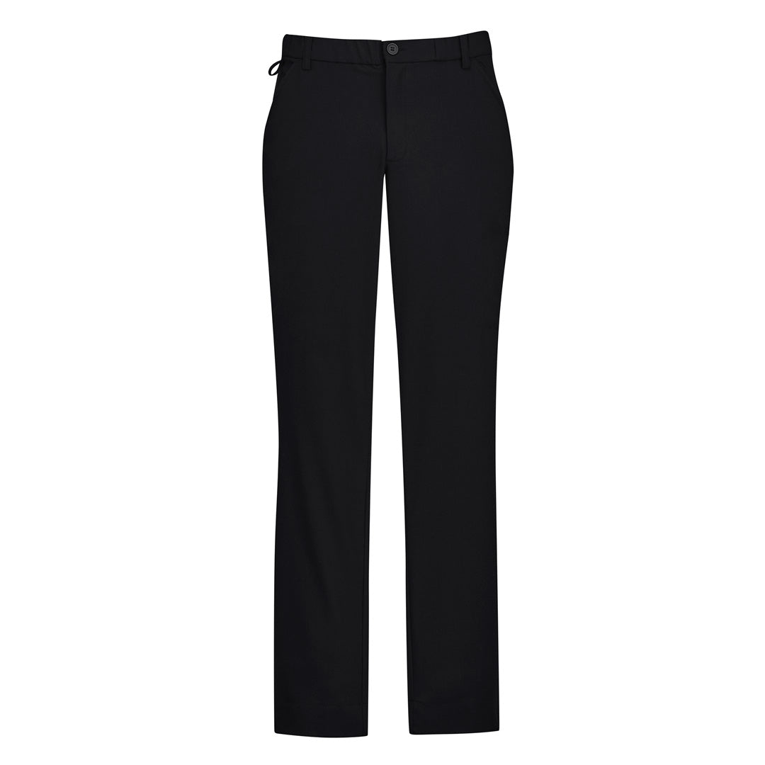 House of Uniforms The Comfort Waist Flat Front Pant | Mens Biz Care Black