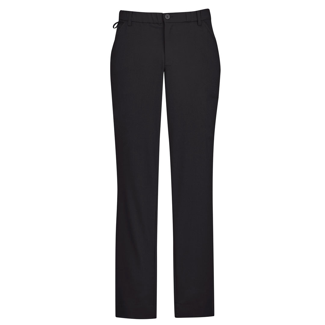 House of Uniforms The Comfort Waist Flat Front Pant | Mens Biz Care Charcoal