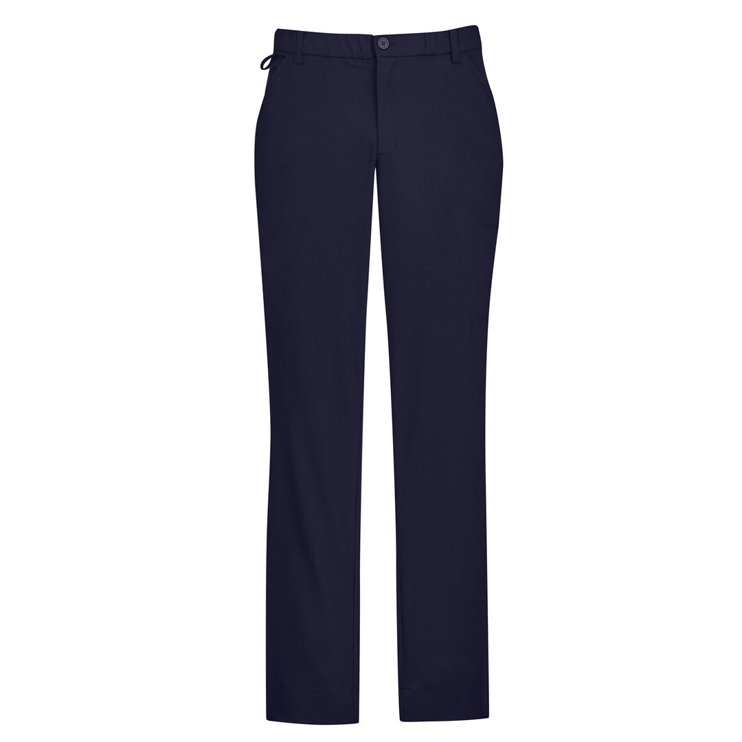House of Uniforms The Comfort Waist Flat Front Pant | Mens Biz Care Navy