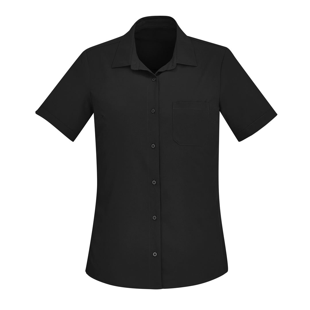 House of Uniforms The Florence Shirt | Ladies | Short Sleeve Biz Care Black