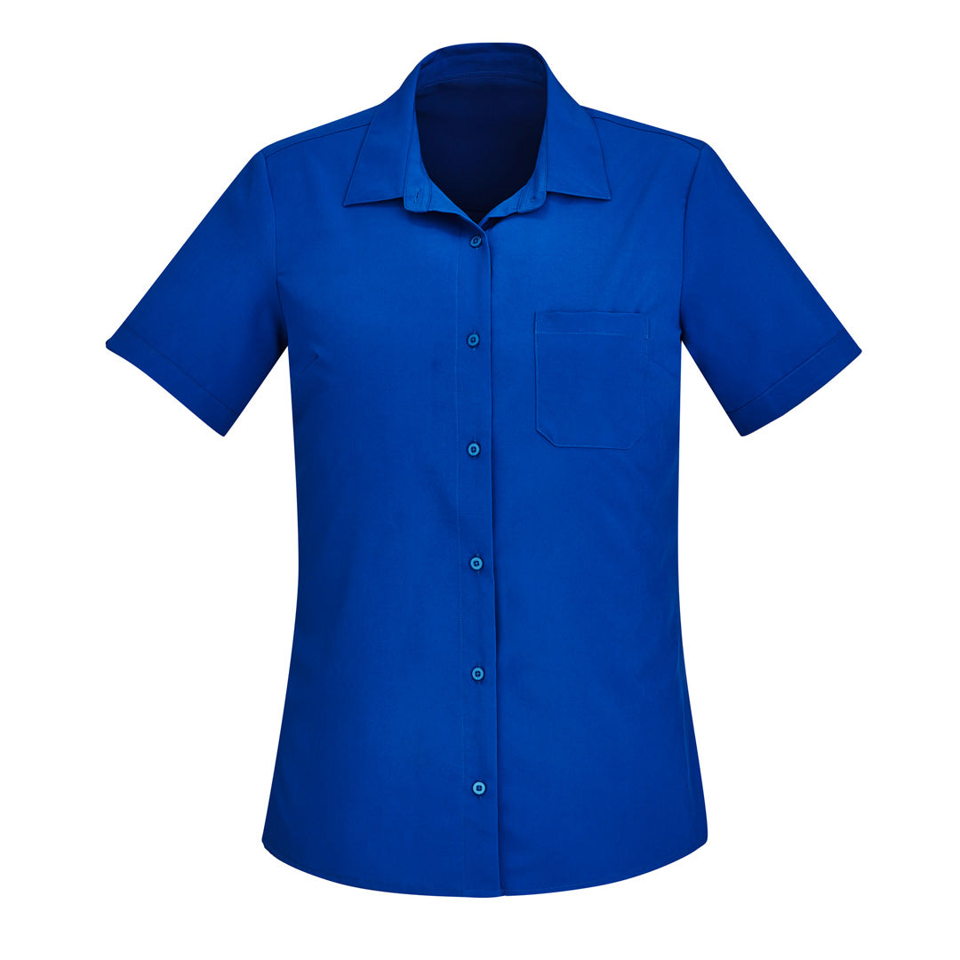 House of Uniforms The Florence Shirt | Ladies | Short Sleeve Biz Care Electric Blue