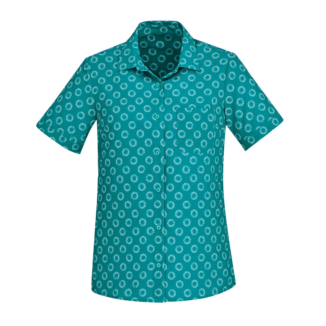 House of Uniforms The Daisy Shirt | Ladies | Short Sleeve Biz Care Teal