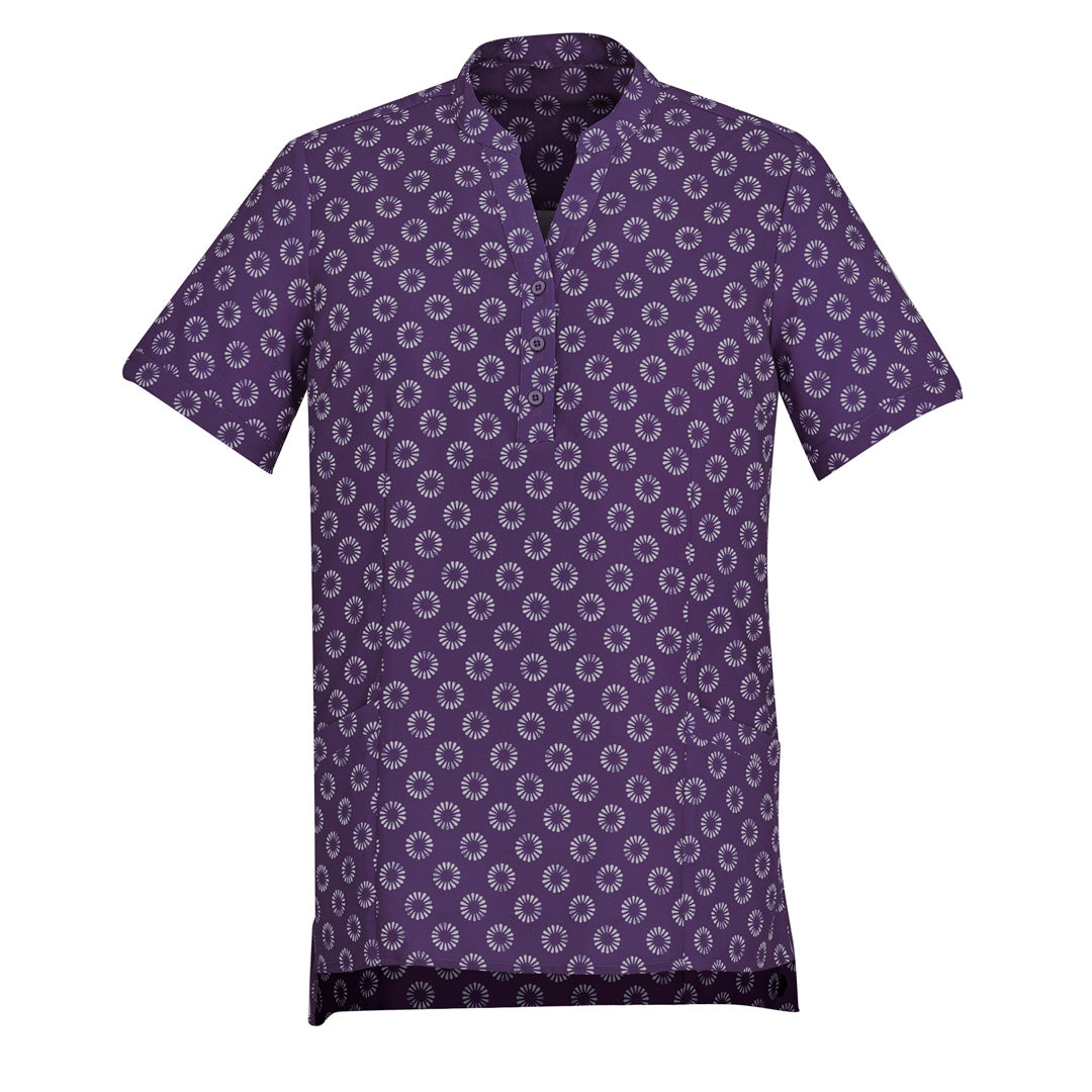 House of Uniforms The Daisy Tunic | Ladies | Short Sleeve Biz Care Purple