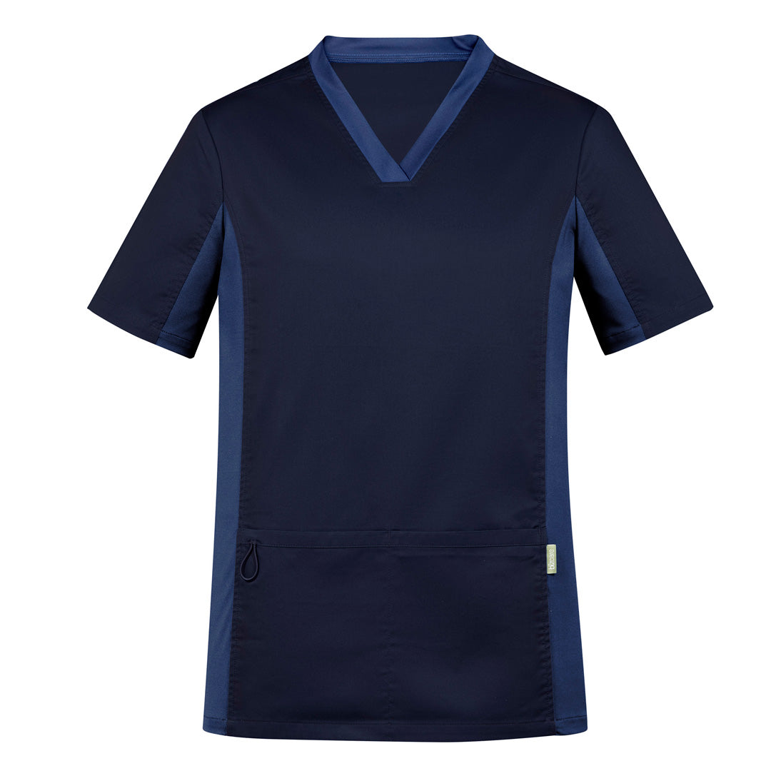 House of Uniforms The Riley V Neck Scrub Top | Mens Biz Care Midnight