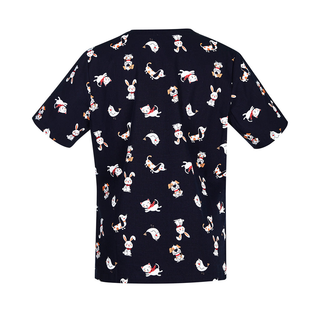 House of Uniforms The Best Friends Printed Scrub Top | Ladies Biz Care