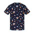 House of Uniforms The Space Party Printed Scrub Top | Mens Biz Care