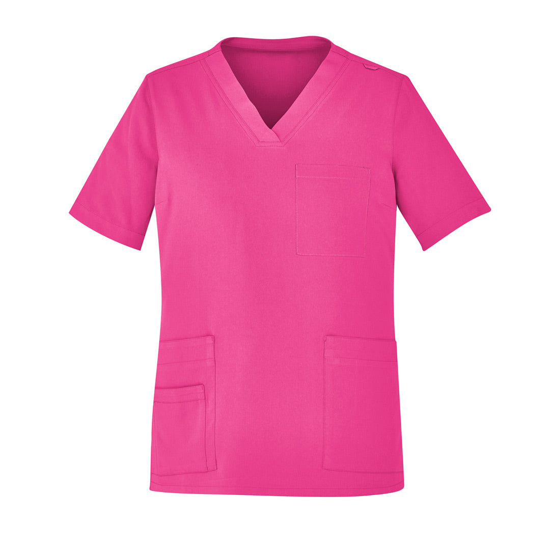 House of Uniforms The Pink Scrub Top | Unisex Biz Care Hot Pink