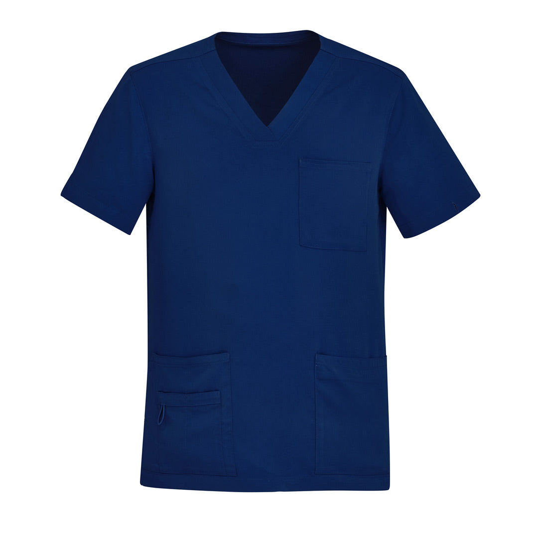 House of Uniforms The Avery V Neck Scrub Top | Mens Biz Care Navy