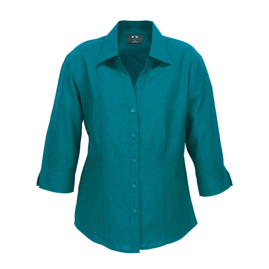 House of Uniforms The Oasis Shirt | Ladies | 3/4 Sleeve Biz Collection