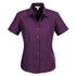 House of Uniforms The Oasis Shirt | Ladies | Short Sleeve Biz Collection Grape