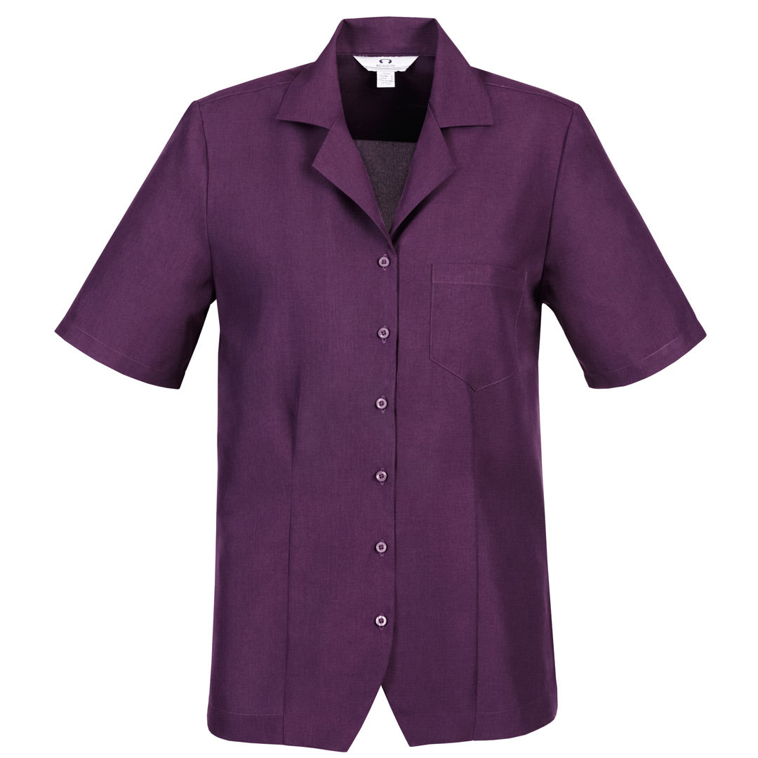 House of Uniforms The Oasis Shirt | Ladies | Overblouse Biz Collection Grape