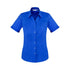 House of Uniforms The Monaco Shirt | Ladies | Short Sleeve Biz Collection Electric Blue