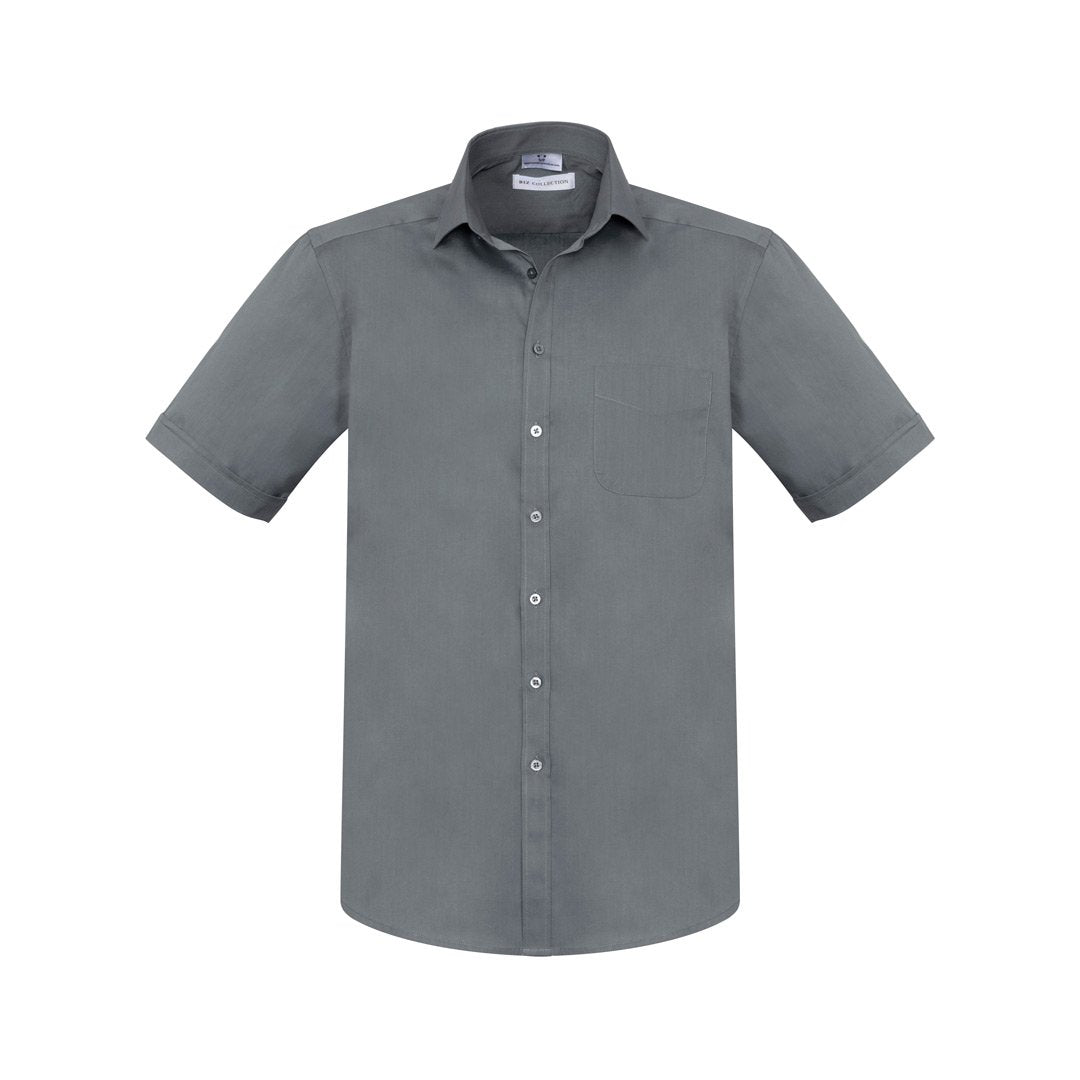 House of Uniforms The Monaco Shirt | Mens | Short Sleeve Biz Collection Platinum