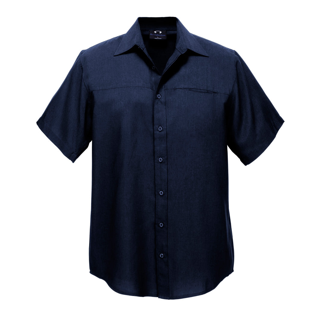 House of Uniforms The Oasis Shirt | Mens | Short Sleeve Biz Collection Navy