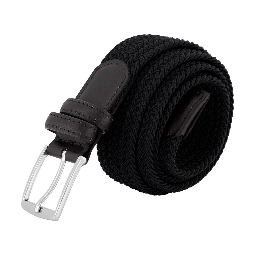 House of Uniforms The Braided Stretch Belt | Adults Biz Corporates Black