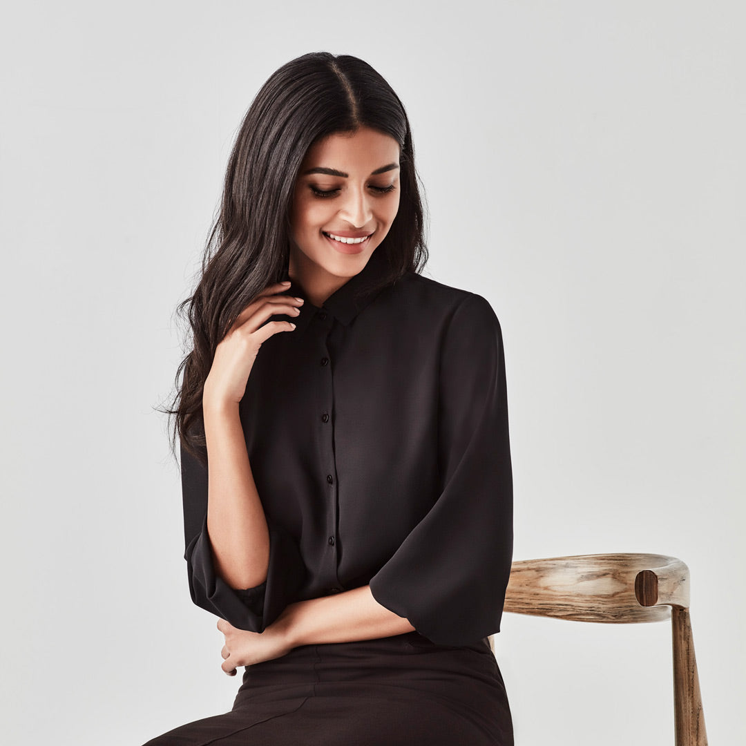 House of Uniforms The Lucy Blouse | Ladies | 3/4 Sleeve Biz Corporates