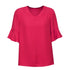 House of Uniforms The Aria Blouse | Ladies | Short Sleeve Biz Corporates Raspberry