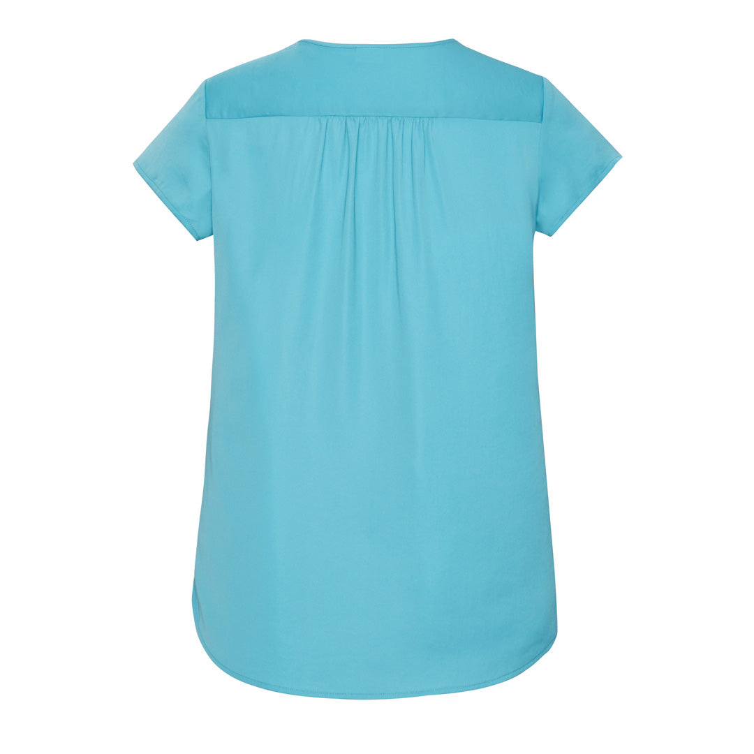 House of Uniforms The Kayla Blouse | Ladies | Short Sleeve Clearance Biz Corporates