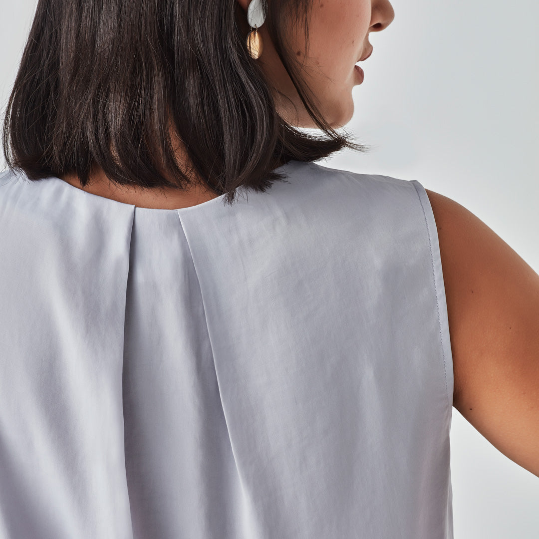 House of Uniforms The Estelle Blouse | Ladies | Sleeveless Biz Corporates