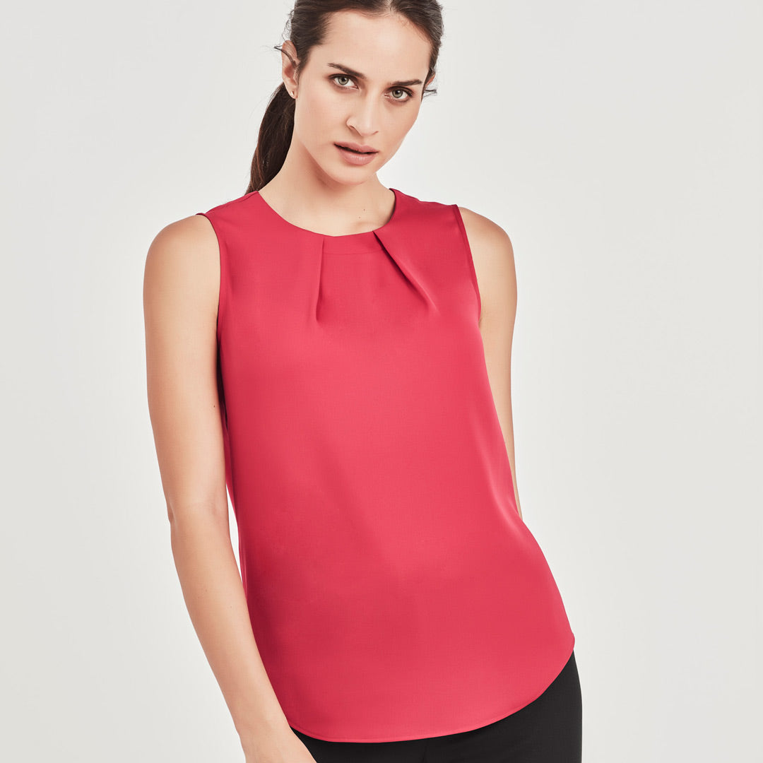 House of Uniforms The Estelle Blouse | Ladies | Sleeveless Biz Corporates