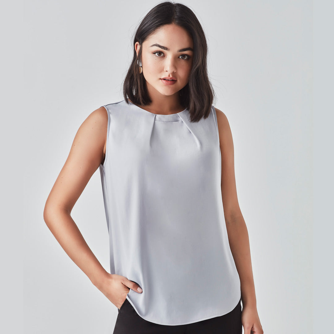 House of Uniforms The Estelle Blouse | Ladies | Sleeveless Biz Corporates