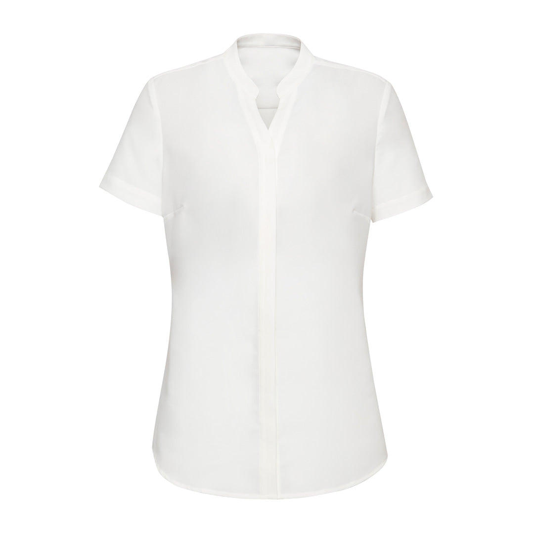 House of Uniforms The Juliette Blouse | Ladies | Short & Long Sleeve Biz Corporates Ivory