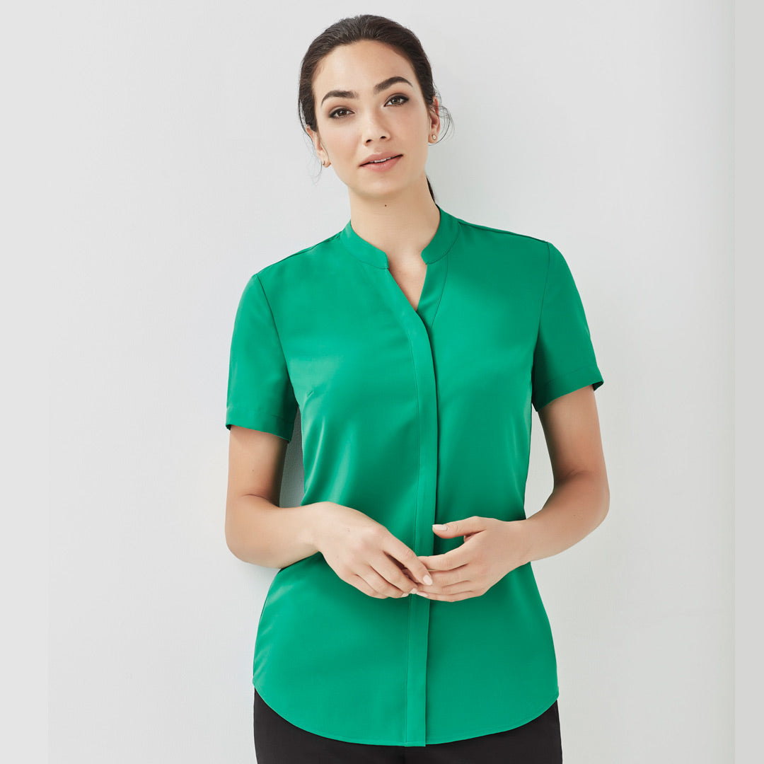 House of Uniforms The Juliette Blouse | Ladies | Short & Long Sleeve Biz Corporates