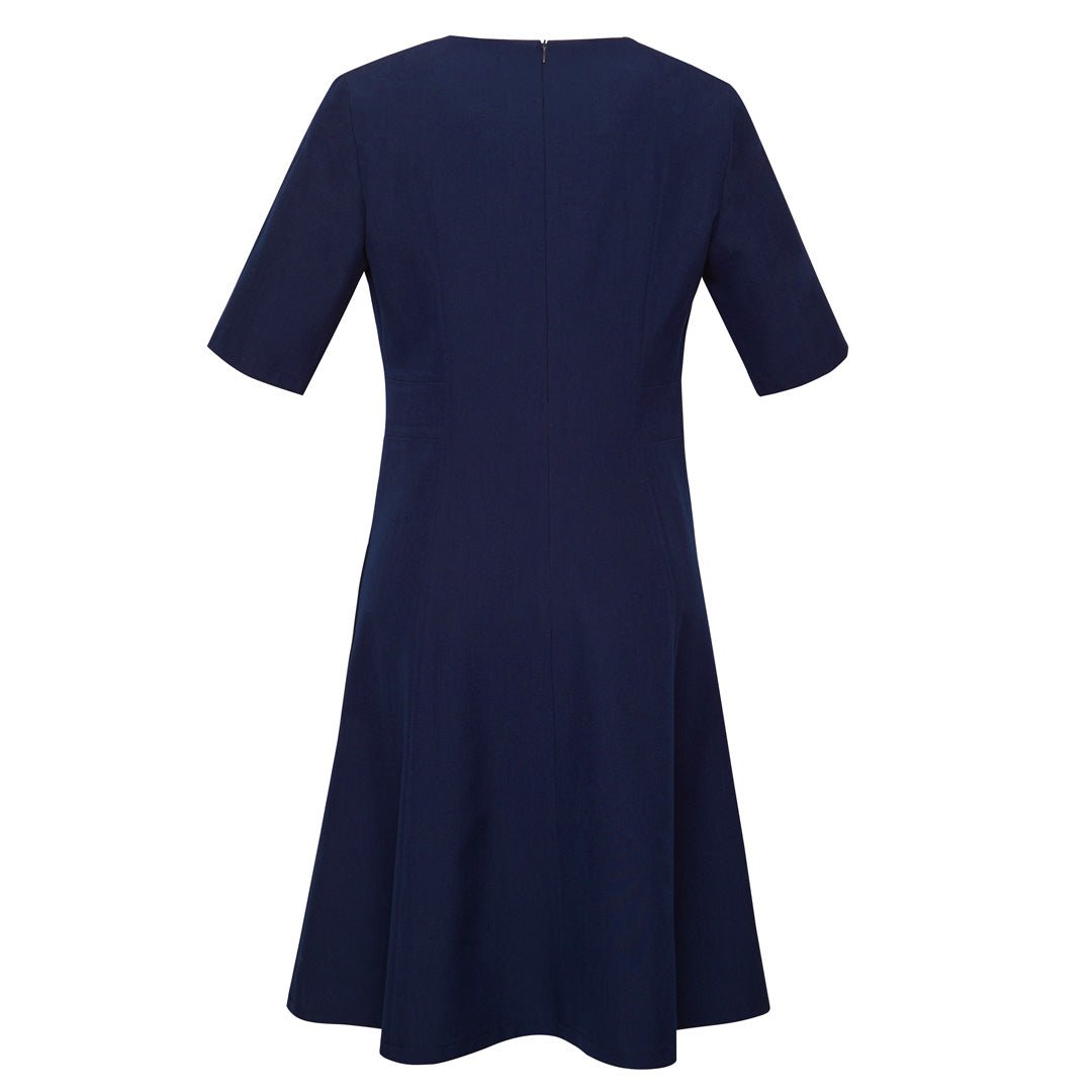 House of Uniforms The Siena Midi Dress | Short Sleeve Biz Corporates