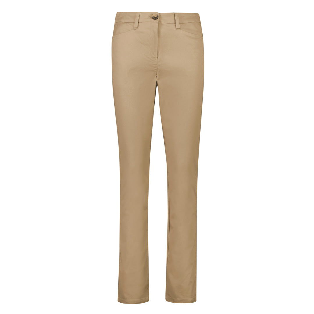 House of Uniforms The Traveller Slim Leg Chino Pant | Ladies Biz Corporates Desert