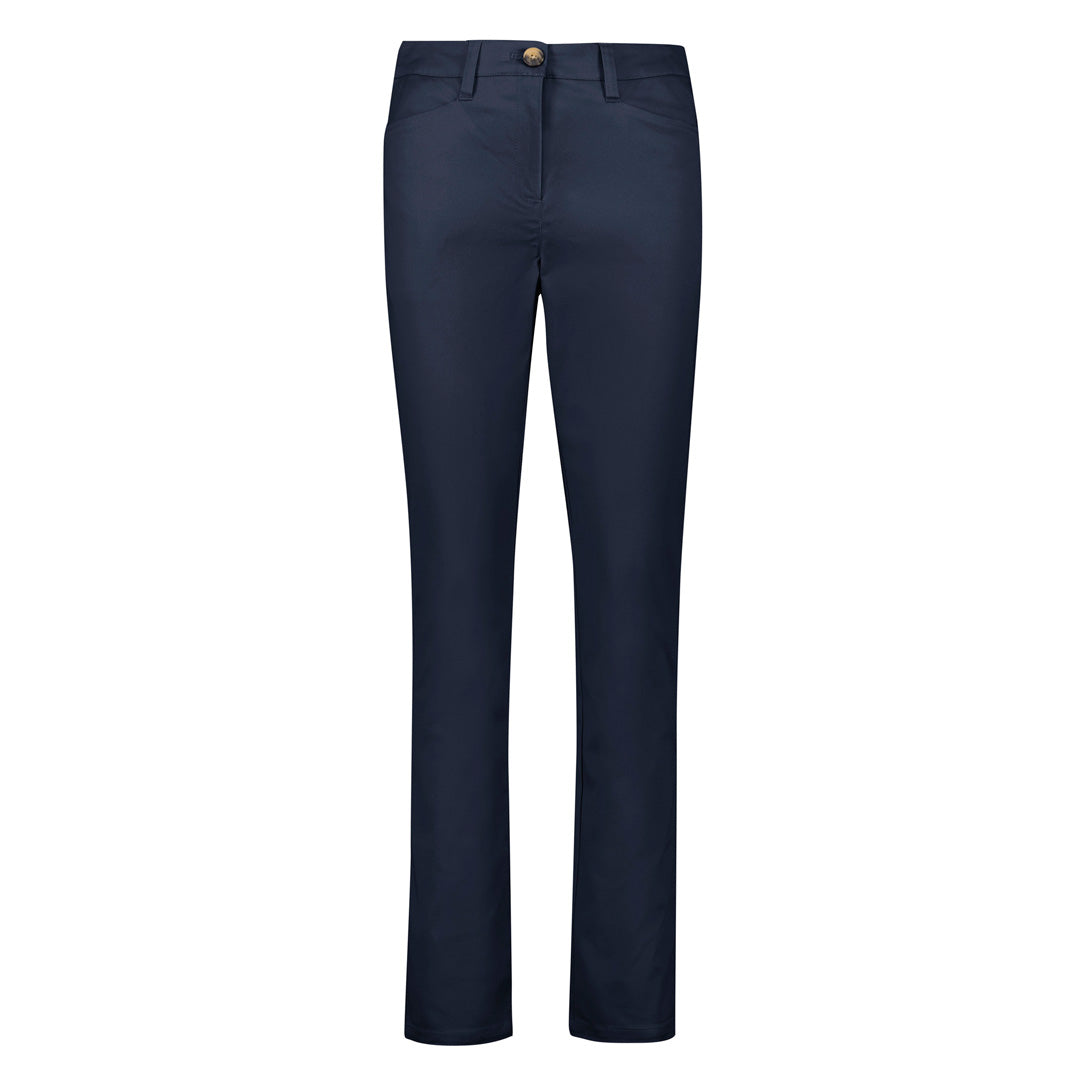 House of Uniforms The Traveller Slim Leg Chino Pant | Ladies Biz Corporates Navy