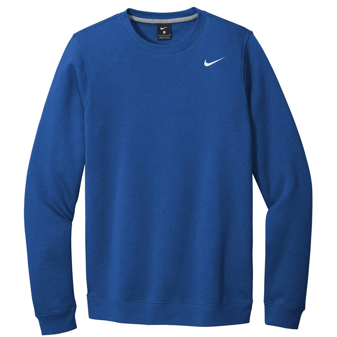 House of Uniforms The Club Fleece Crew Jumper | Mens Nike Royal