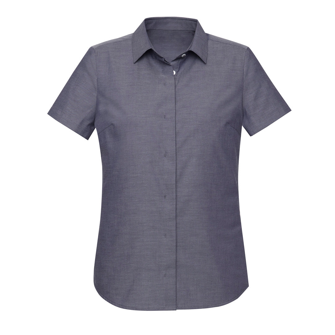 House of Uniforms The Charlie Shirt | Ladies | Short Sleeve Biz Corporates Navy