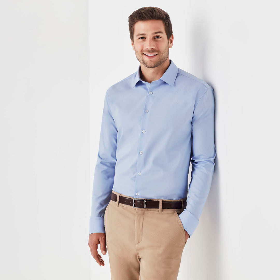 House of Uniforms The Charlie Shirt | Slim Fit | Mens | Long Sleeve Biz Corporates