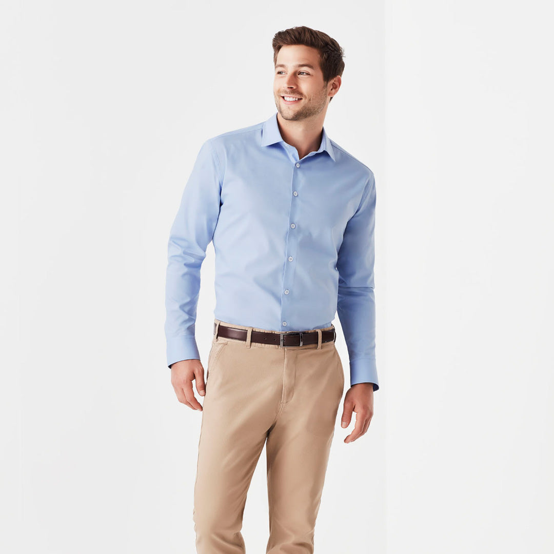 House of Uniforms The Charlie Shirt | Slim Fit | Mens | Long Sleeve Biz Corporates