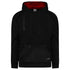 House of Uniforms The Bad Waterproof Rain Defend Hi Vis Fleece Hoodie | Pullover Bad Workwear Black