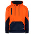 House of Uniforms The Bad Waterproof Rain Defend Hi Vis Fleece Hoodie | Pullover Bad Workwear Orange